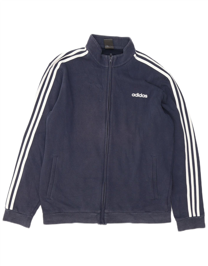 Adidas Træningsdragt til mænd Topjakke Stor marineblå bomuld