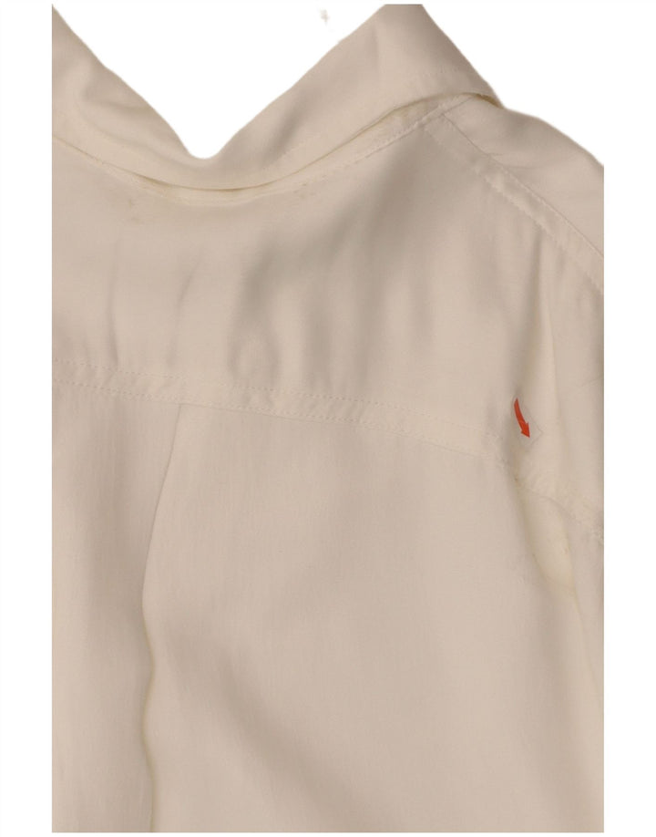 ZARA Womens Shirt Blouse UK 16 Large White Viscose