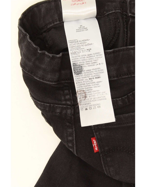 Levi's Girls Jegging Jeans 7-8 år W20 L22 Sort bomuld