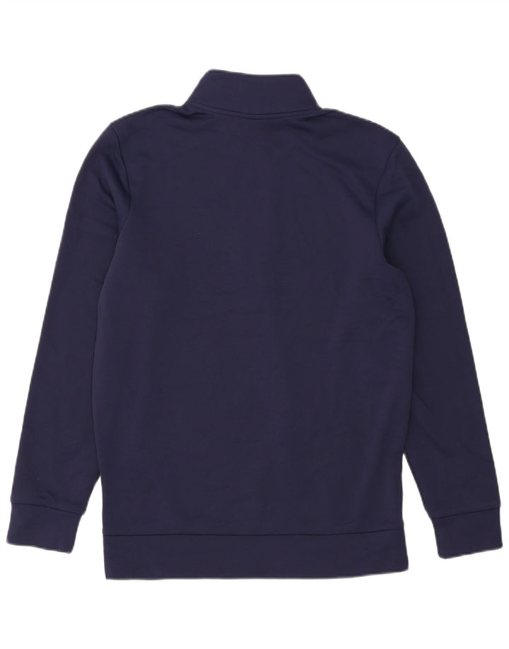 Under Armour Herre Zip Neck Sweatshirt Jumper Small Navy Blue Polyester