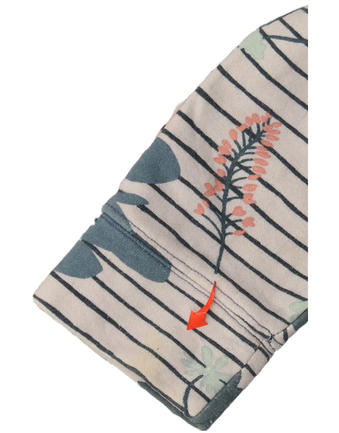 JOULES Dame Button Neck Sweatshirt Jumper UK 10 Small White Floral