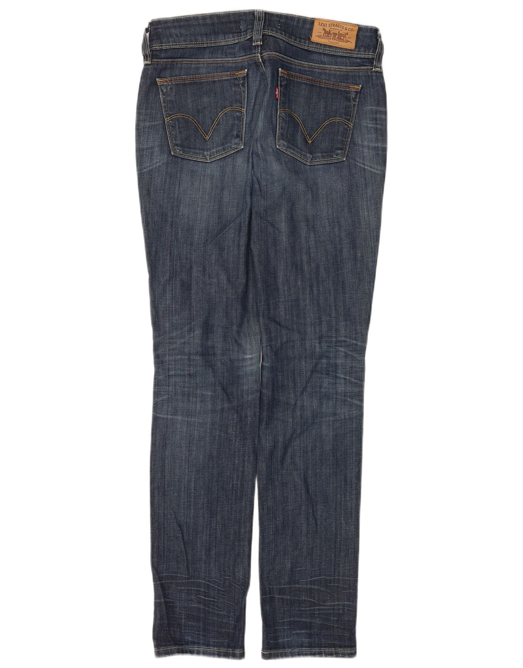 Levi's Dame 571 Slim Jeans W29 L32 Marineblå Bomuld