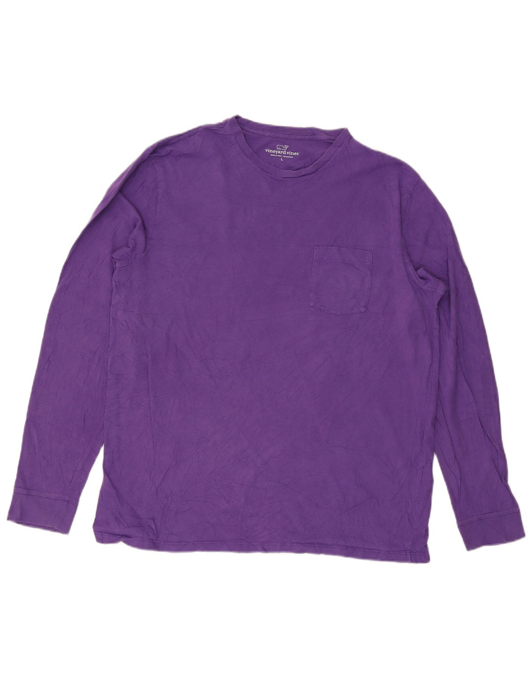 Vineyard Vines Herre Top Langærmet Stor Lilla Bomuld