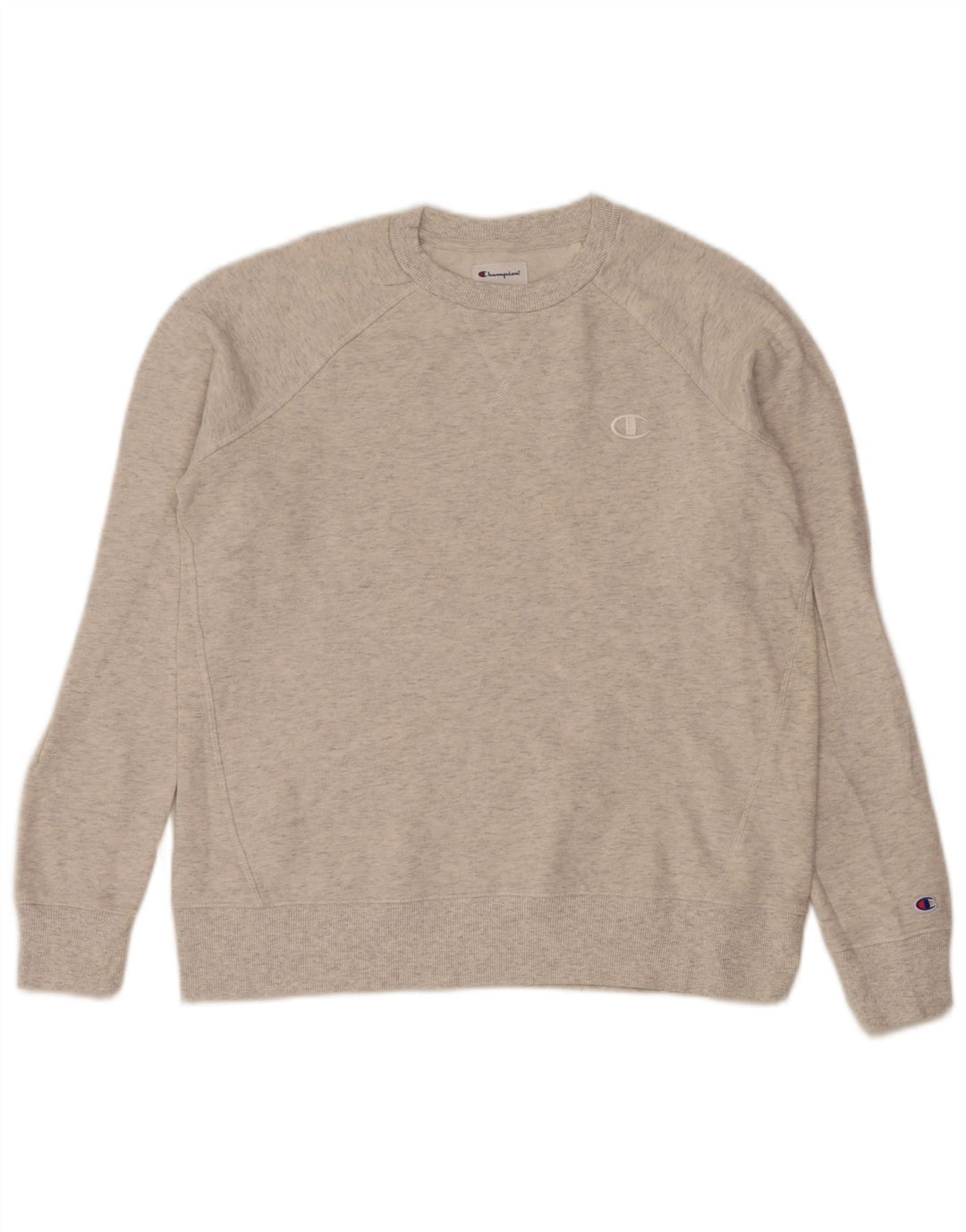 Champion Herre Sweatshirt Jumper XS Grå Flecked Bomuld