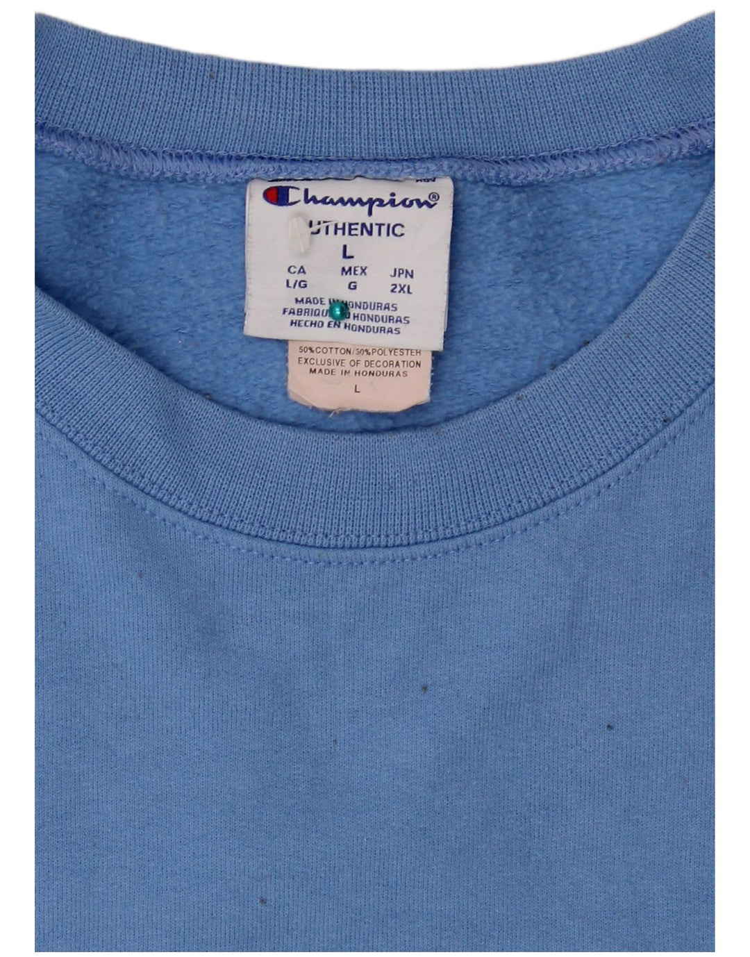 Champion Herre Sweatshirt Jumper Stor Blå Bomuld