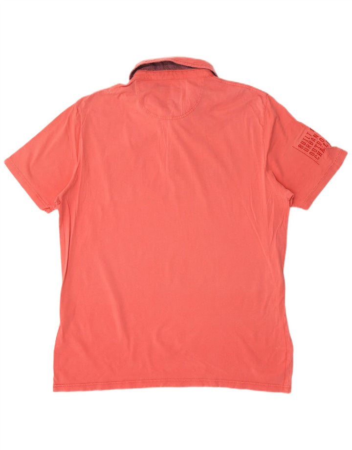 Camel Active Herre grafisk poloshirt 2XL Pink