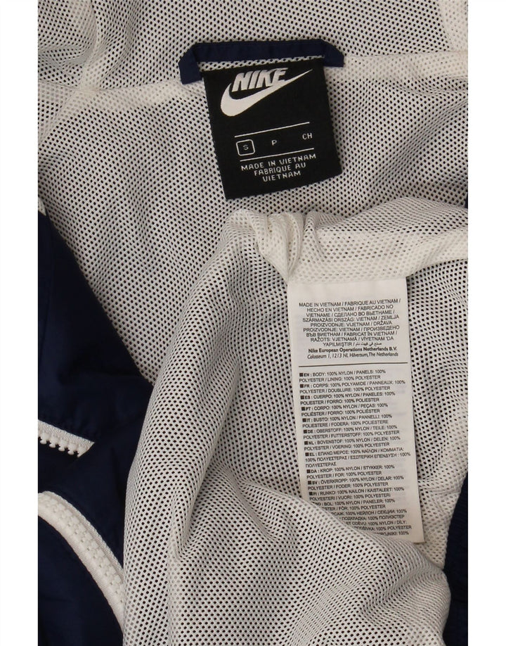 Nike Træningsdragt med hætte til mænd, lille jakke, marineblå, Colourblock Nylon