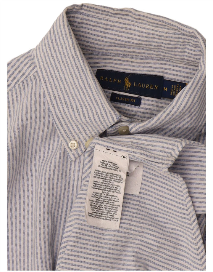Ralph Lauren Herre Classic Fit skjorte Medium blå stribet bomuld