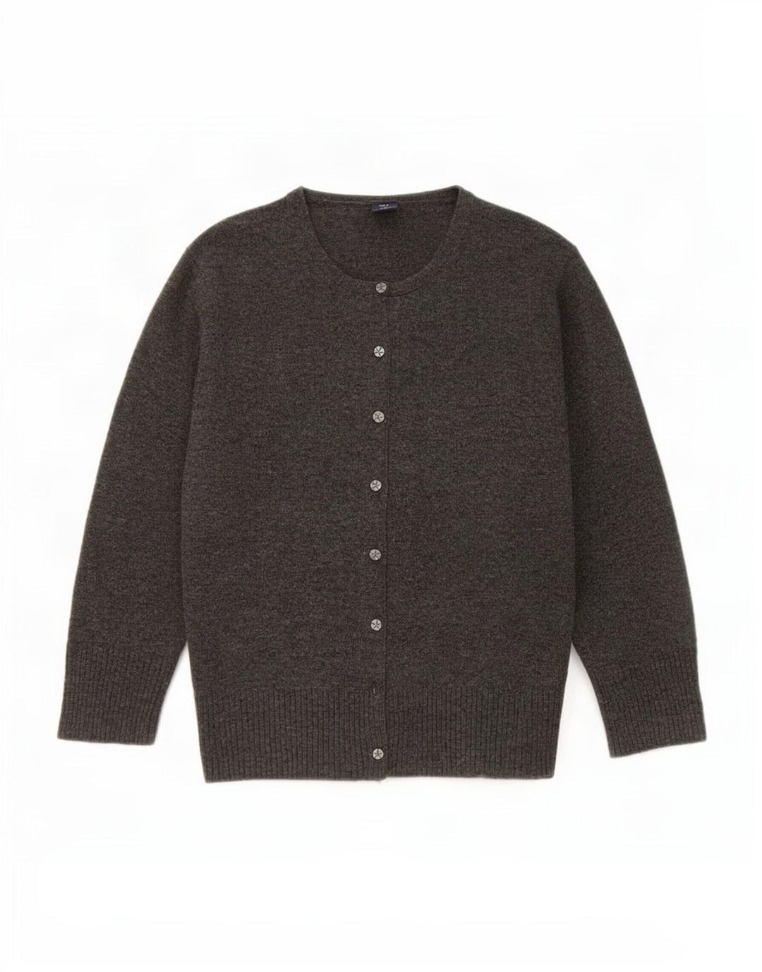 Gap Dame 3/4 ærmet cardigan sweater UK 14 Large Grey Lammeuld