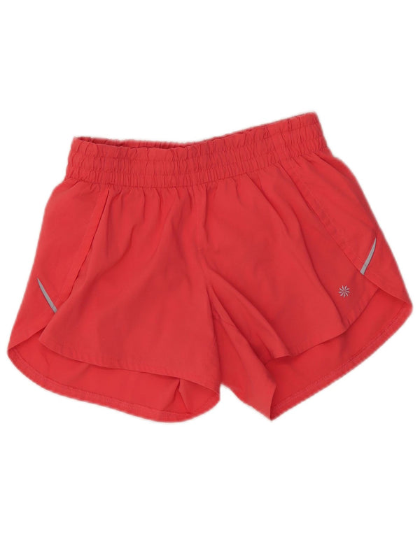 ATHLETA sportsshorts til kvinder UK 4 XS rød polyester