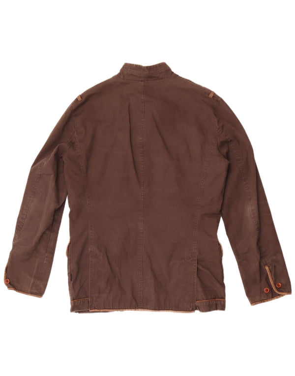 Paul Smith Mens Utility Jacket UK 38 Medium Brown Cotton