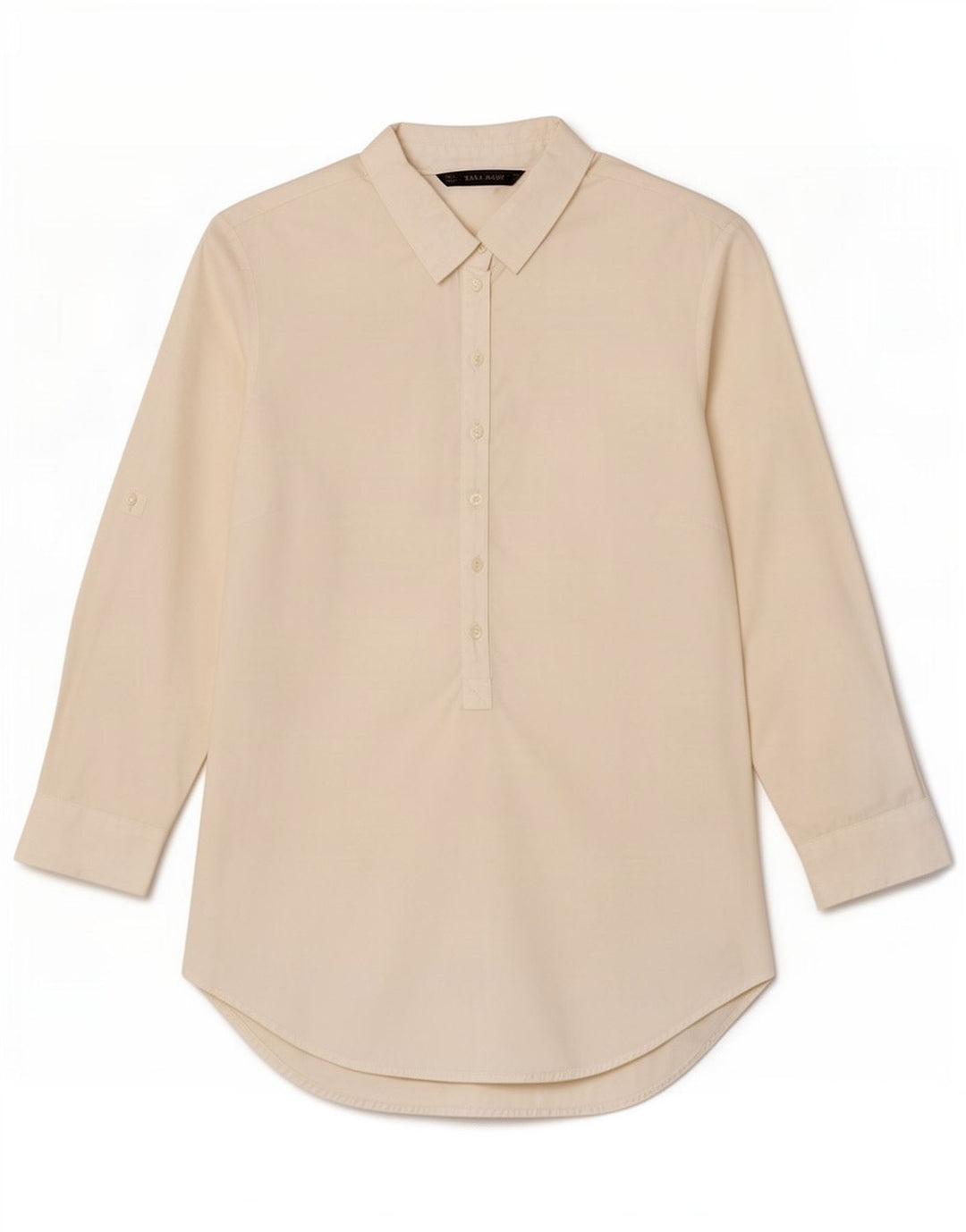 Zara dametrøje med 3/4 ærmer UK 10 Small White