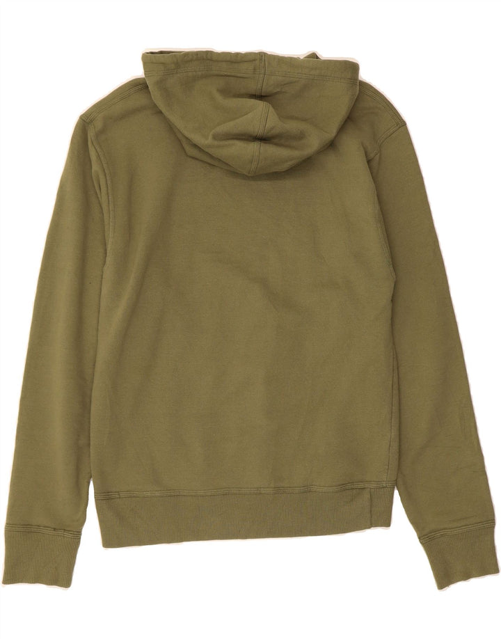 CHAMPION Mens Graphic Hoodie Jumper Small Green Cotton Vintage Champion and Second-Hand Champion from Messina Hembry 