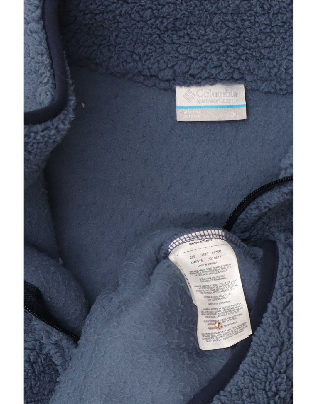 Columbia Herre Fleecejakke UK 42 XL Blå Polyester