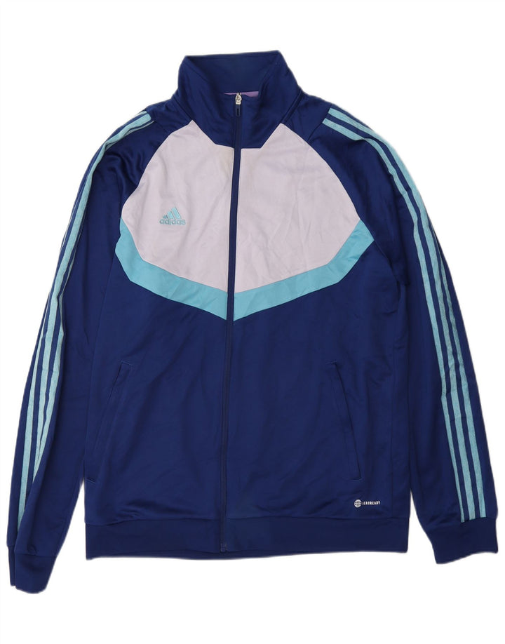 Adidas Aeroready Træningsdragt Topjakke til mænd Stor Blå Colourblock Polyester