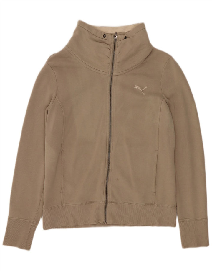 PUMA træningsdragt topjakke til kvinder UK 14 Medium Beige Bomuld