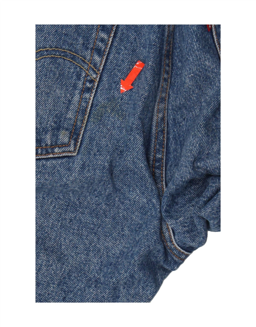 LEVI'S Womens 501 Straight Jeans W25 L28 Blue Colourblock Cotton Vintage Levi's and Second-Hand Levi's from Messina Hembry 