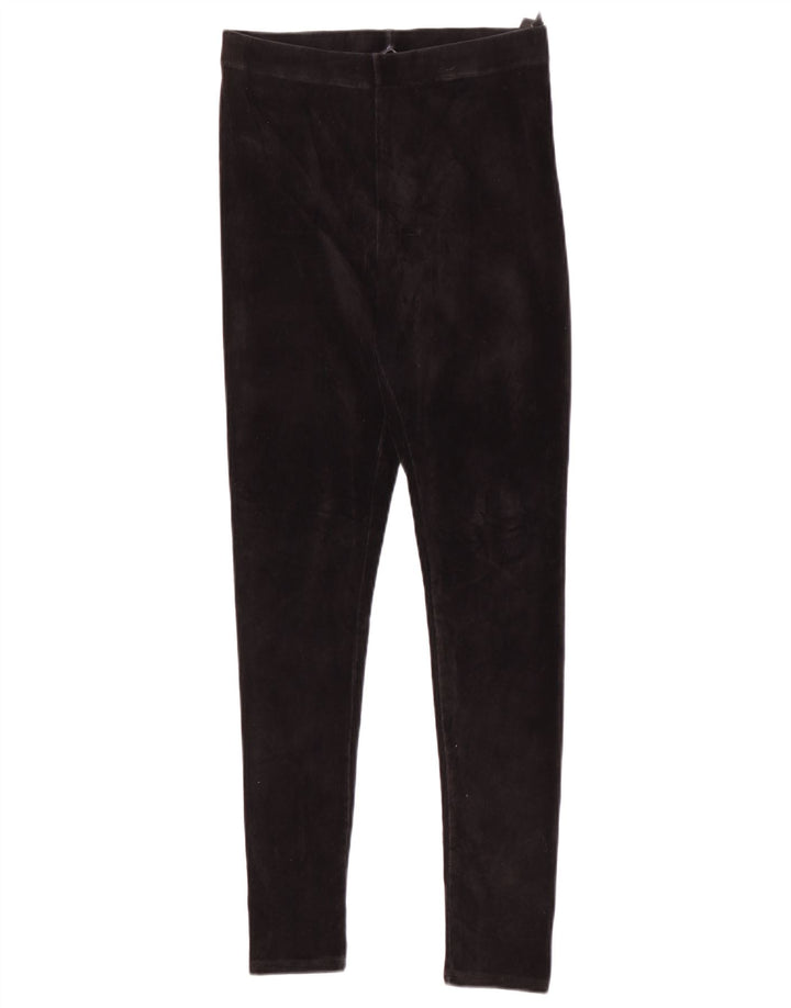Marks & Spencer Womens Leggings UK 10 Small Black Bomuld