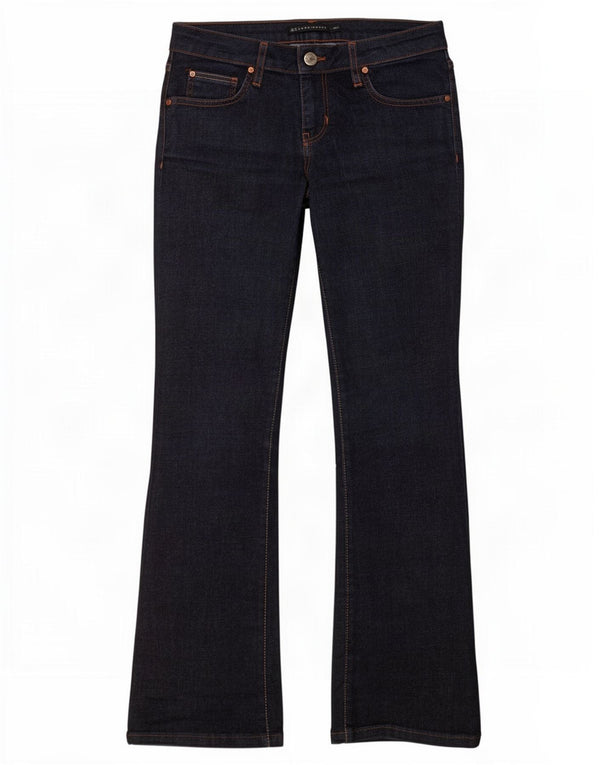 Zara Dame Bootcut Jeans EU 38 Medium W28 L29 Marineblå Bomuld