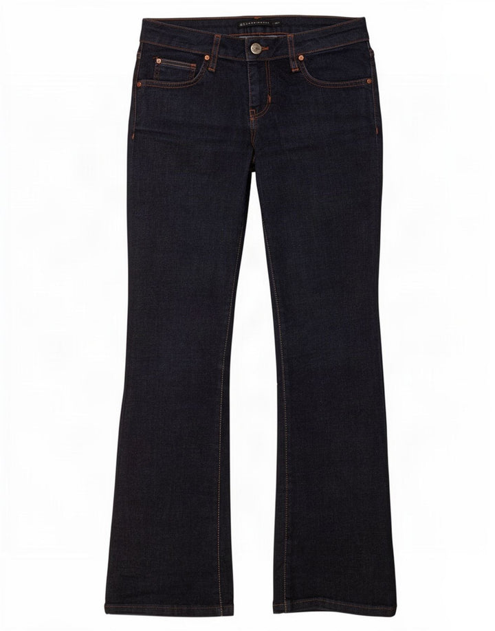 Zara Dame Bootcut Jeans EU 38 Medium W28 L29 Marineblå Bomuld