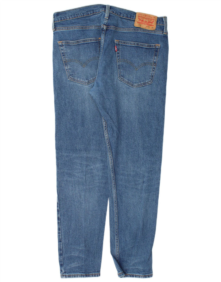 LEVI'S Herre 512 Slim Tapered Jeans W33 L30 Blå Bomuld