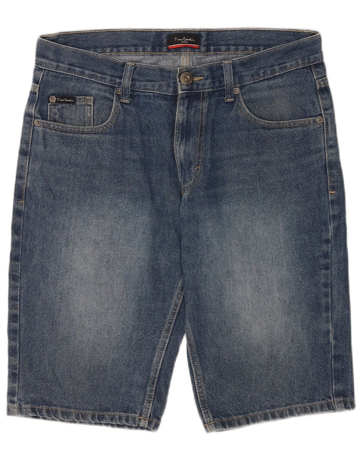 Pierre Cardin Herre Denim Shorts Små W29 Blå Bomuld