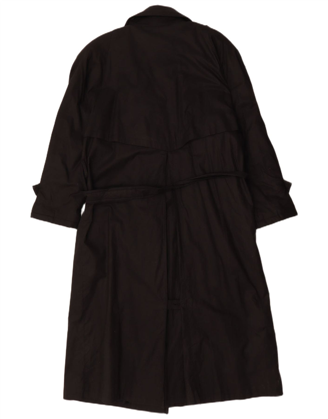 Vintage Kvinders Oversized Trench Coat UK 16 Large Black