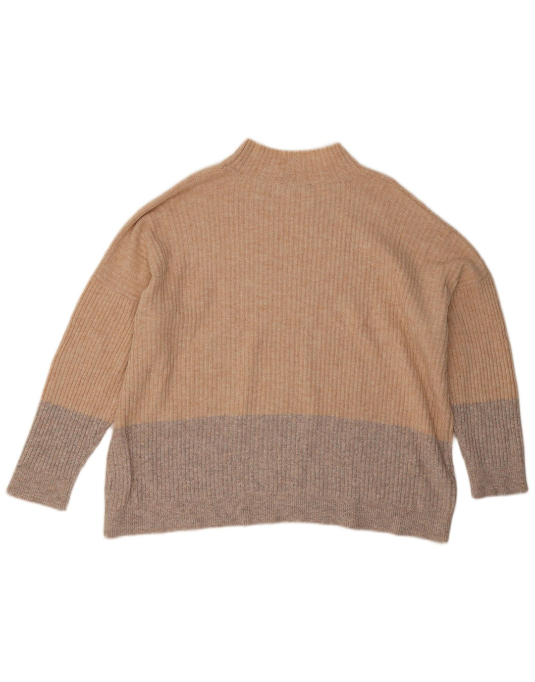 Marks & Spencer Dame Turtle Neck Jumper Sweater UK 18 XL Beige