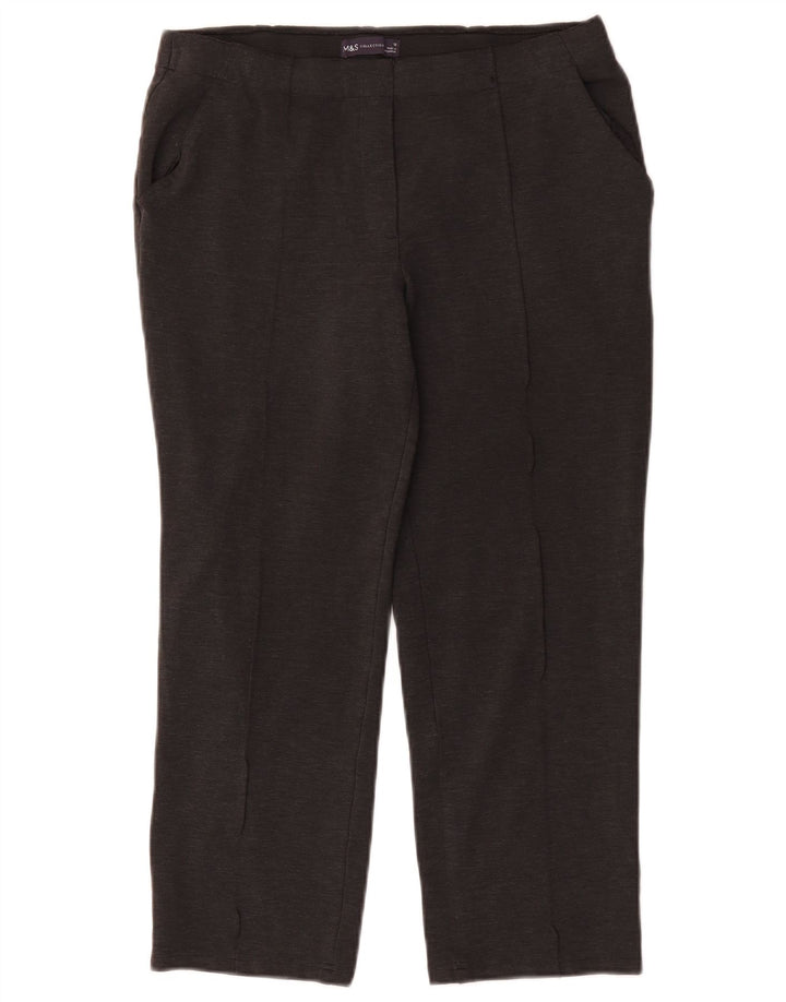 Marks & Spencer Chinobukser til kvinder UK 12 Medium W32 L24 Grå Flecked