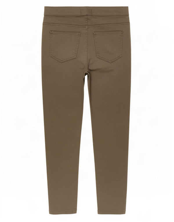 Marks & Spencer Womens Crop Jegging Jeans UK 12 Medium W37 L25 Khaki Cotton
