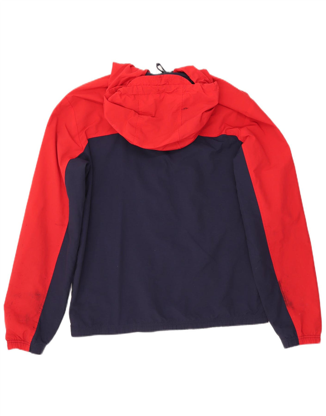 FILA Regnjakke med hætte til mænd UK 40 Stor blå farveblok polyamid