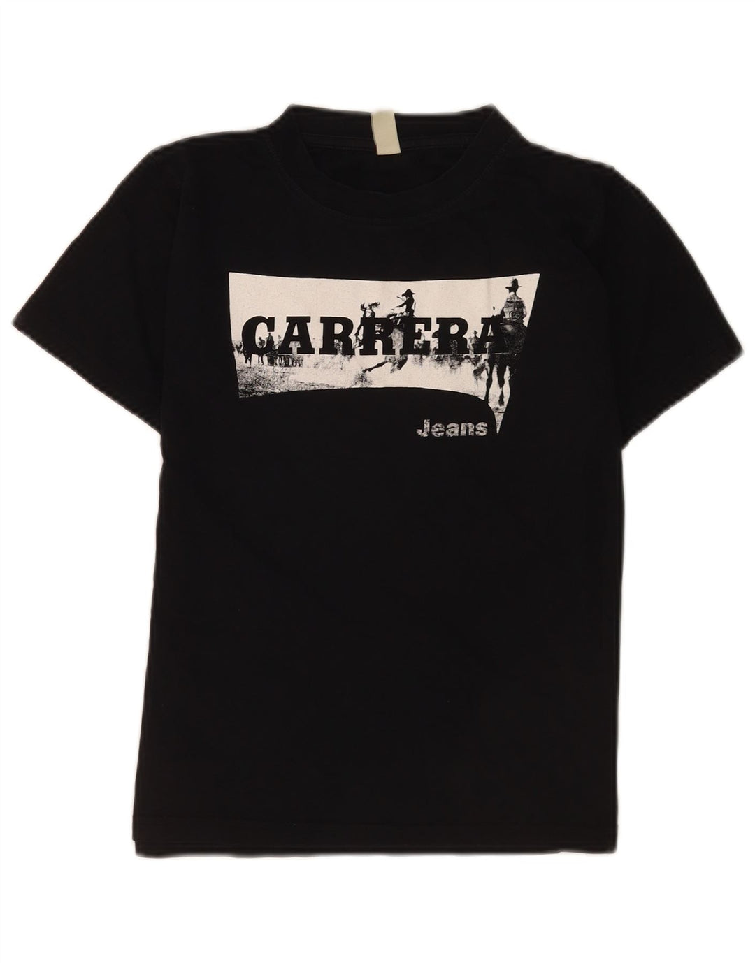 Carrera drenge grafisk t-shirt top 11-12 år sort bomuld