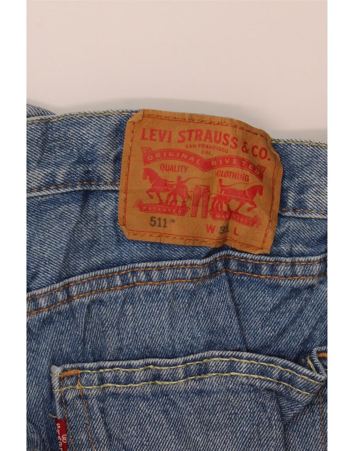 Levi's Herre 511 denimshorts W31 mellemblå bomuld