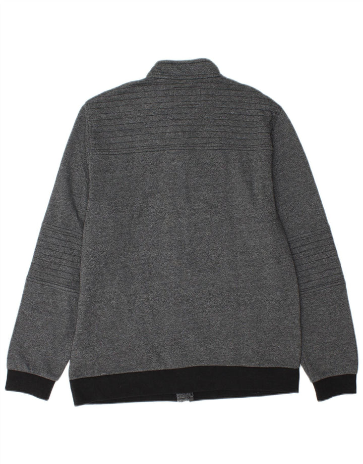 Guess Bomberjakke til mænd UK 34 XS Grå Colourblock Bomuld