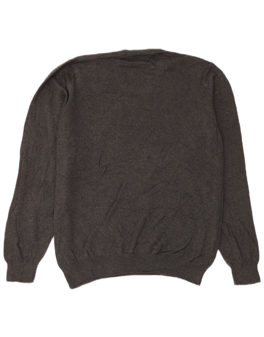 Marks & Spencer Herre Regular Fit V-hals sweater XL Grå bomuld