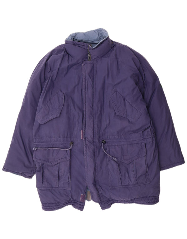 DIADORA Herre Loose Fit Vendbar polstret jakke UK 38 Medium Blue Cotton