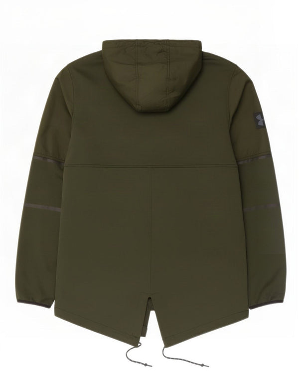Under Armour Mens Parka Hooded Pullover Tracksuit Top Jacket Large Green