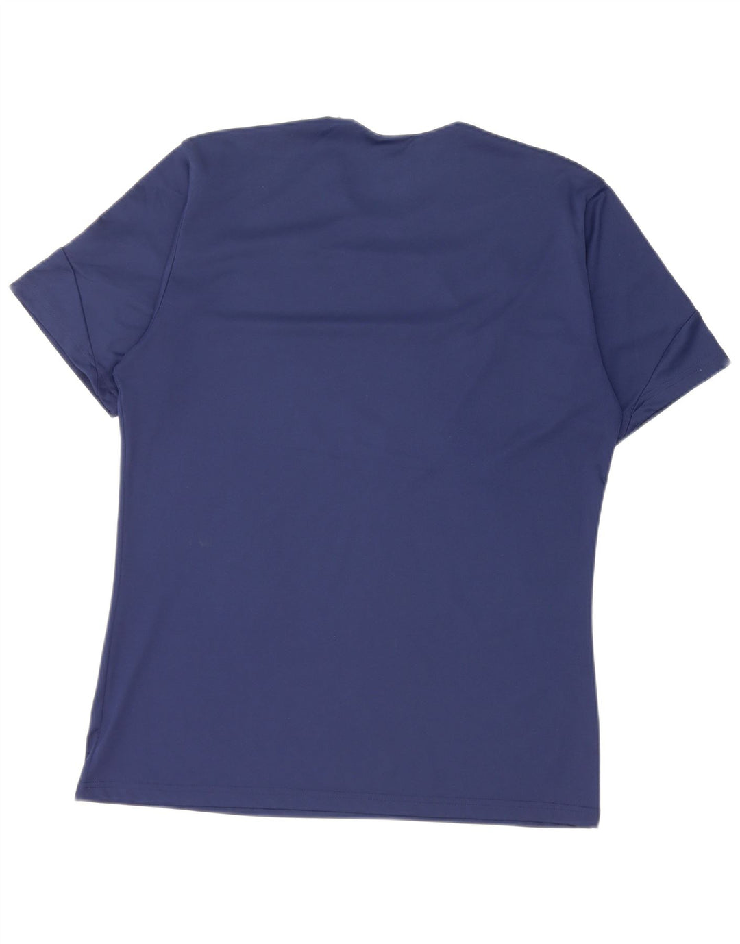 Adidas Herre Climalite T-Shirt Top Medium Navy Blue Colourblock