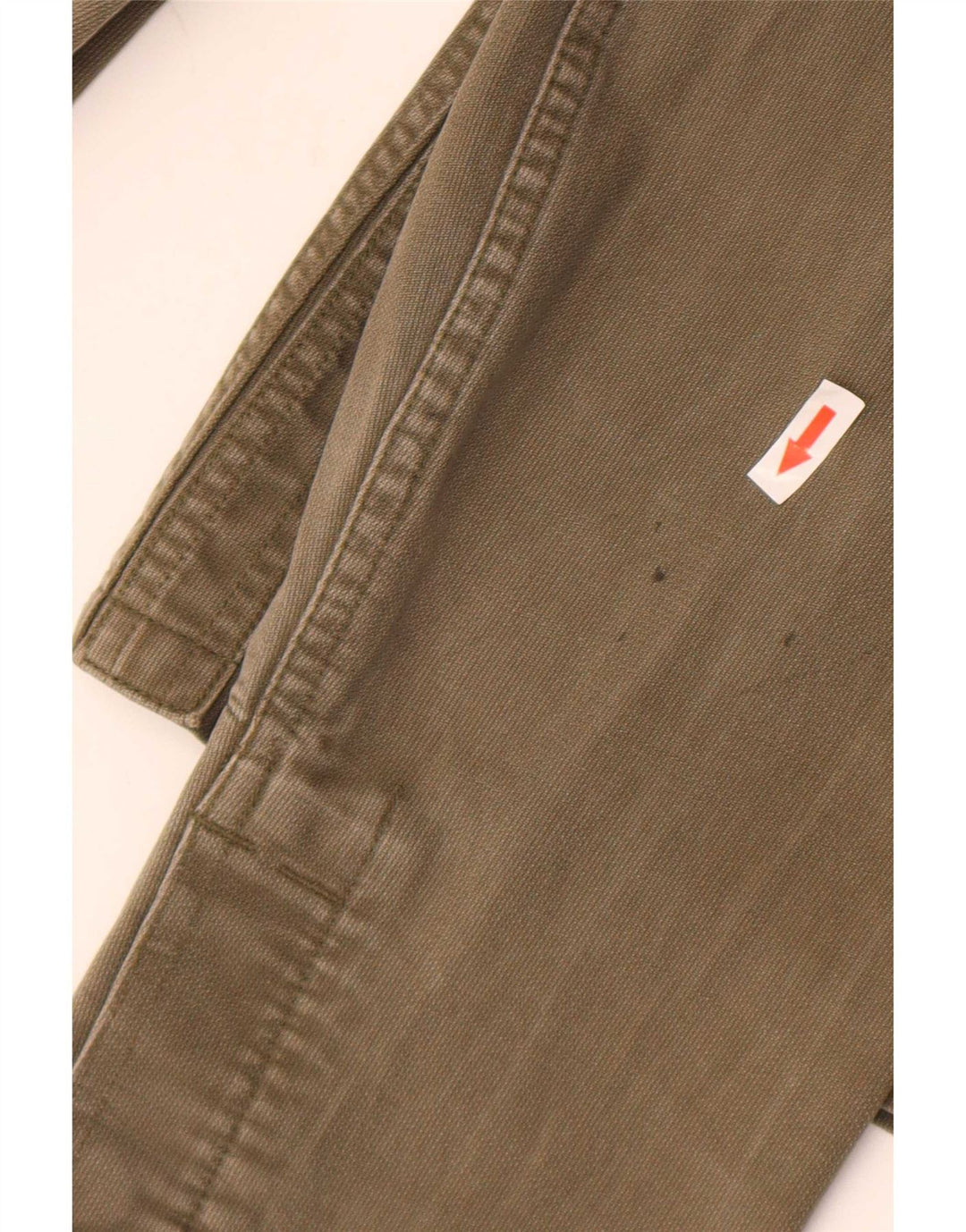 Vintage Militærskjorte til kvinder UK 10 Small Khaki