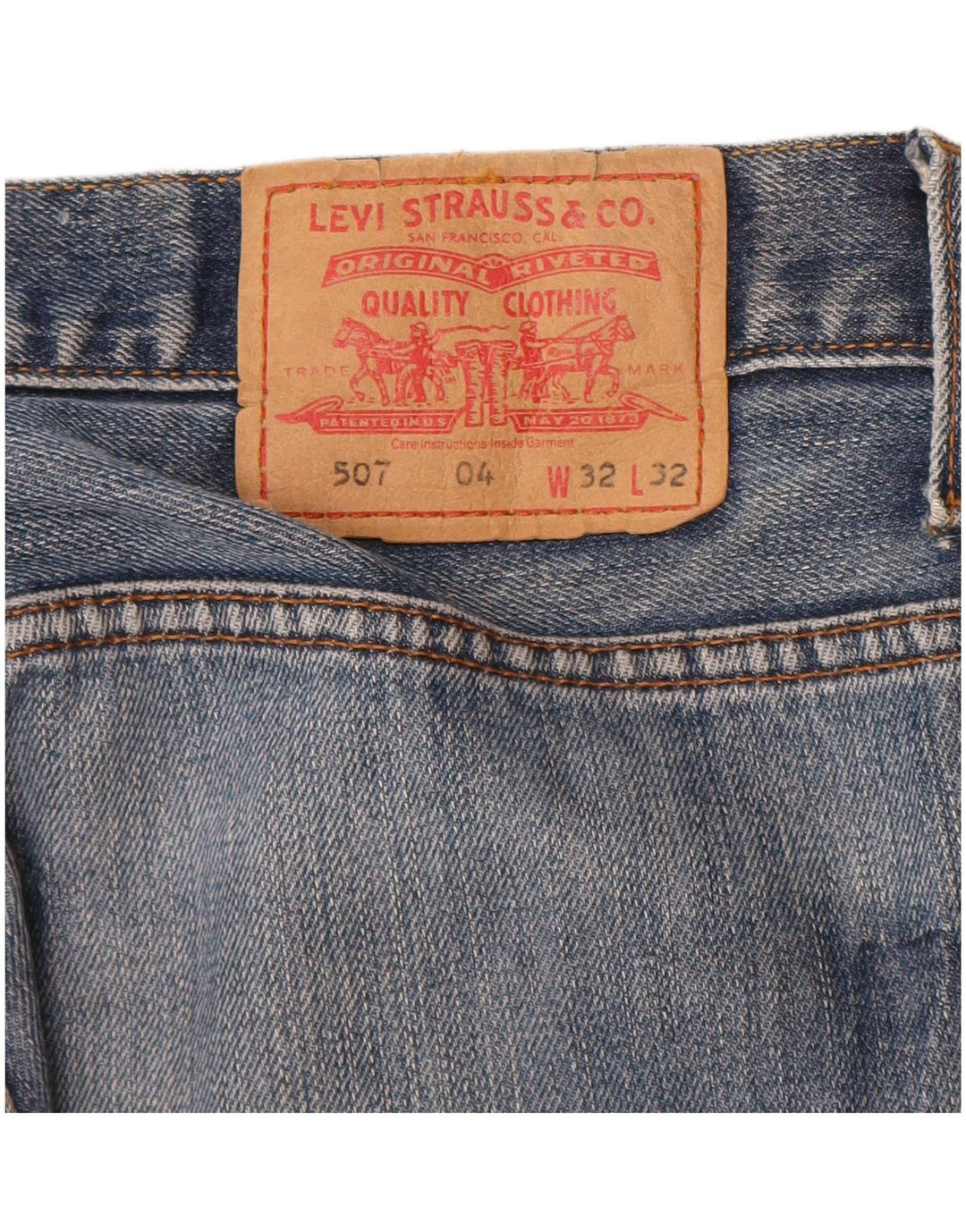 Levi's Herre 507 Bootcut Jeans W32 L32 Blå Bomuld