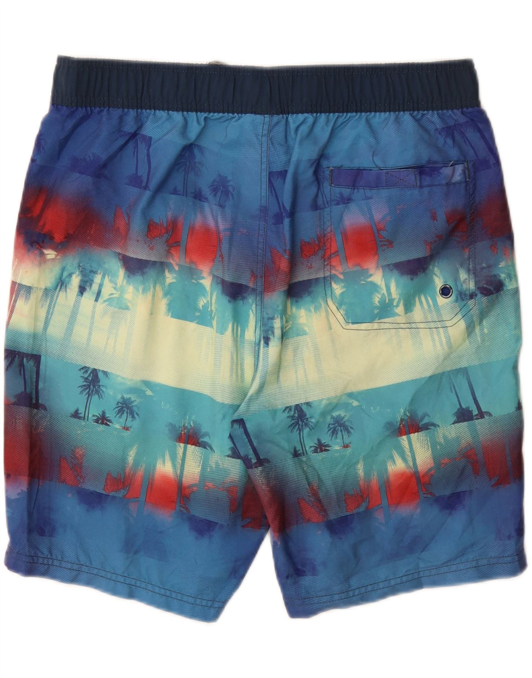 MAUI AND SONS Mens Swimming Shorts XL  Blue Floral Polyester Vintage Maui and Sons and Second-Hand Maui and Sons from Messina Hembry 
