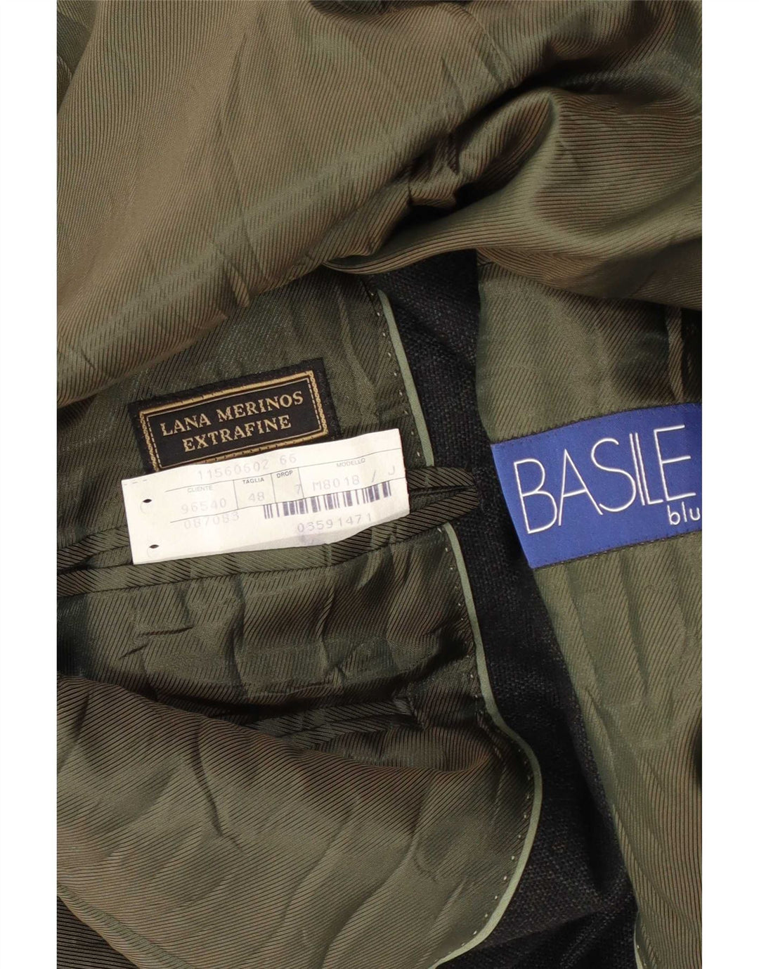 Basile Herre 3-knaps blazerjakke IT 48 Medium Sort Merinould