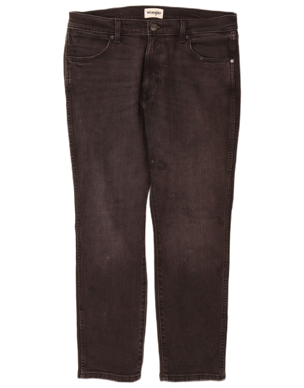 WRANGLER Herre Larston Slim Jeans W34 L30 Grå Bomuld