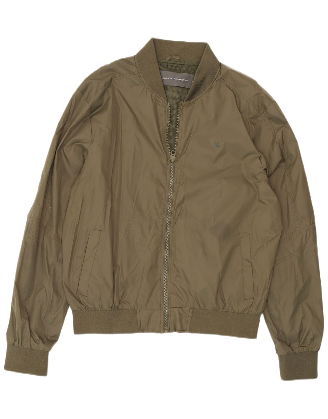 French Connection Bomberjakke til mænd UK 44 2XL Khaki Polyamid