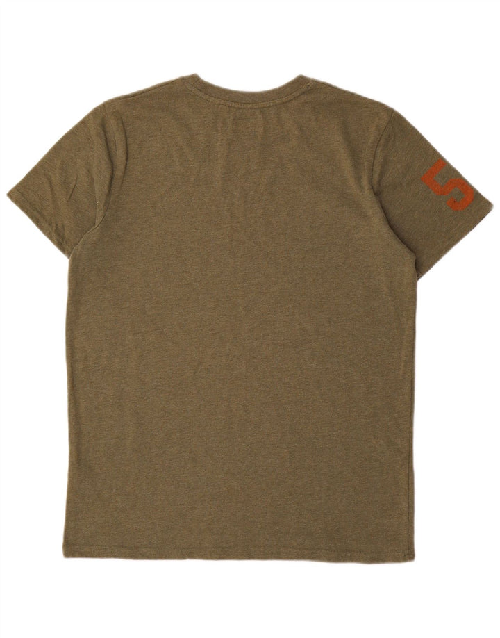 Superdry Grafisk T-shirt til mænd, medium Khaki Bomuld