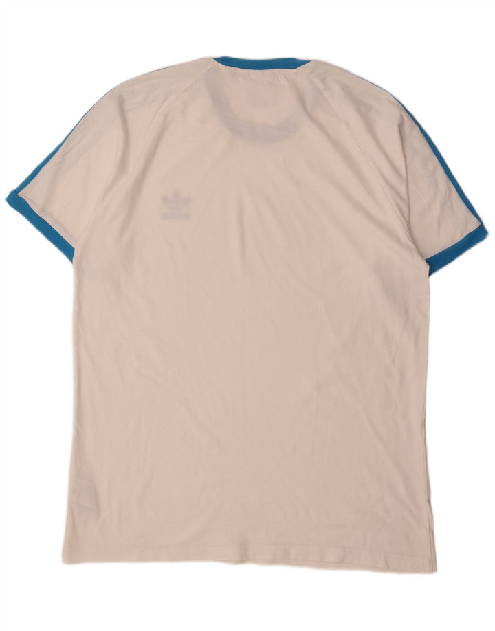 Adidas Herre T-Shirt Top Stor Hvid Bomuld