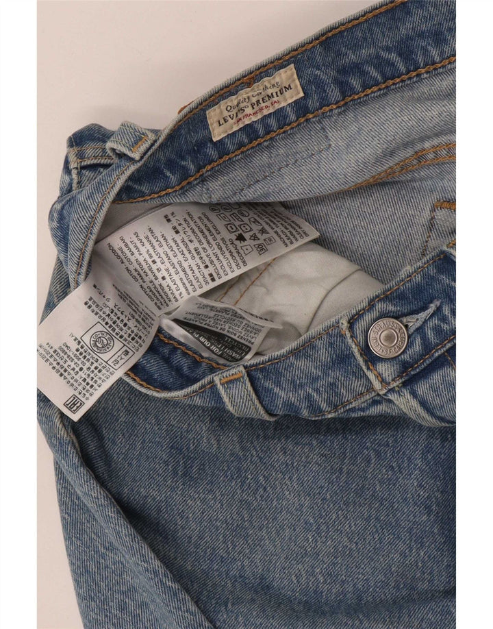 Levi's Dame 501 Straight Jeans W28 L28 Blå Bomuld