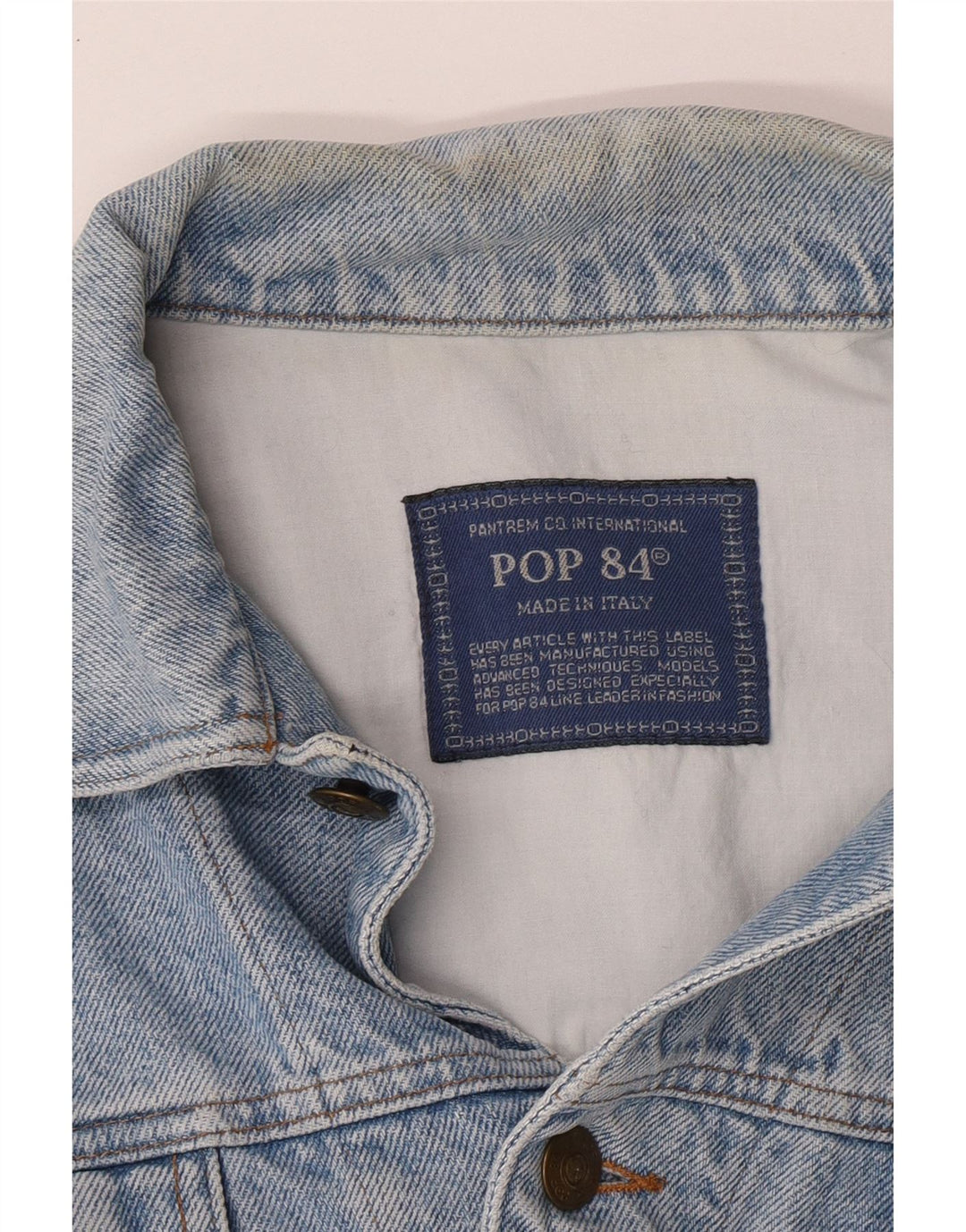 POP 84 Herre denimjakke UK 40 Large Blue