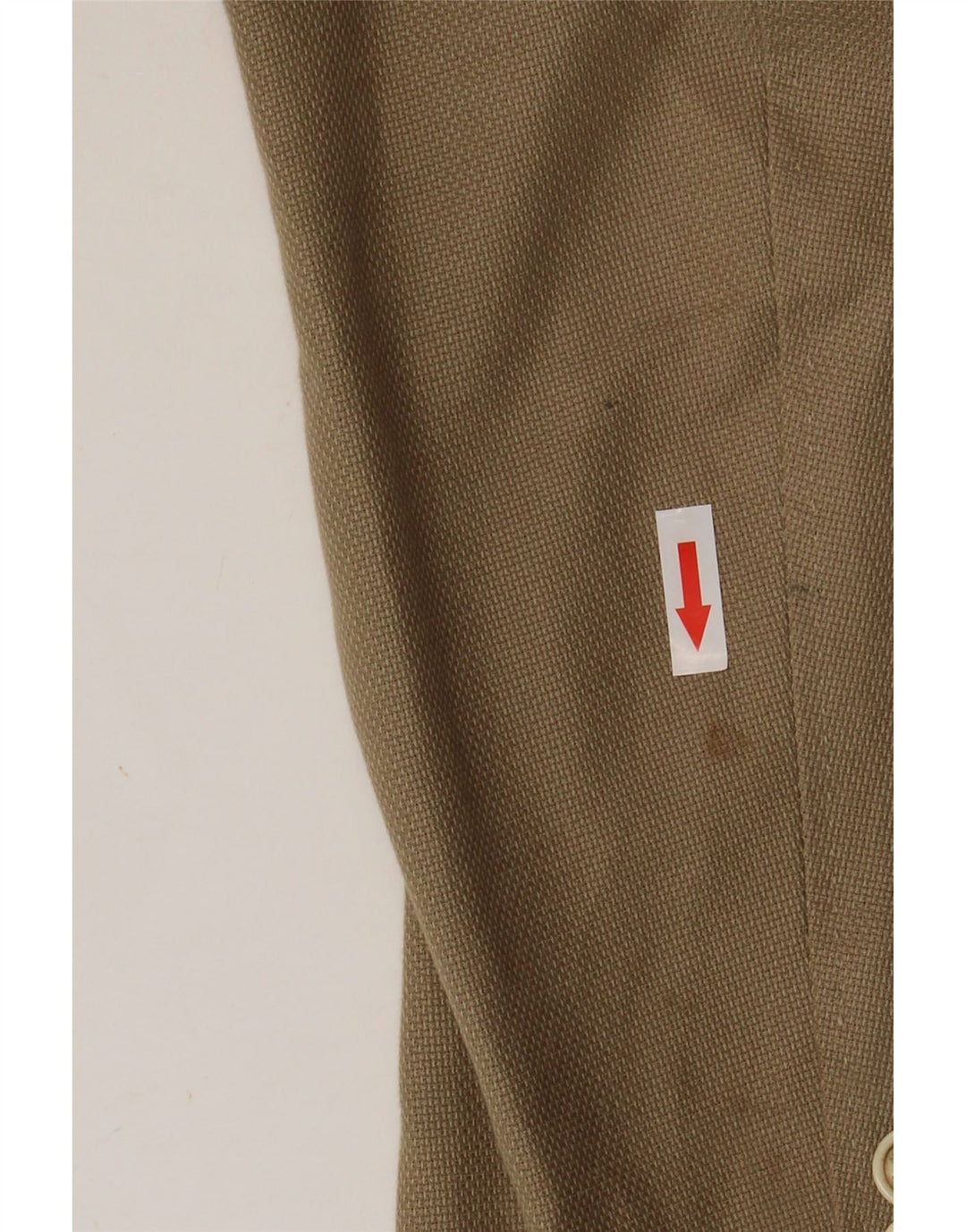 Massimo Dutti Herre 2 Button Blazer Jacket EU 58 2XL Beige Bomuld