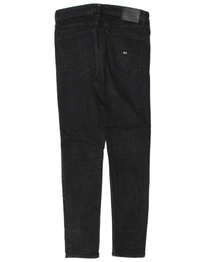 Tommy Hilfiger Herre Slim Jeans W32 L32 Sort Bomuld